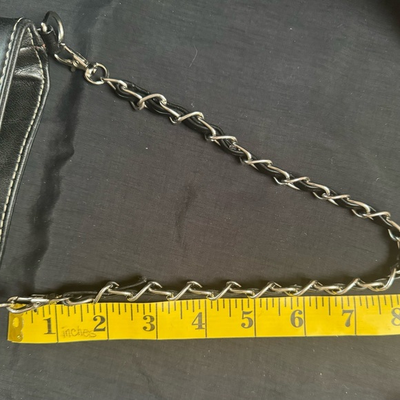 Rustic Couture Black Faux leather purse with chain strap. - Picture 16 of 16